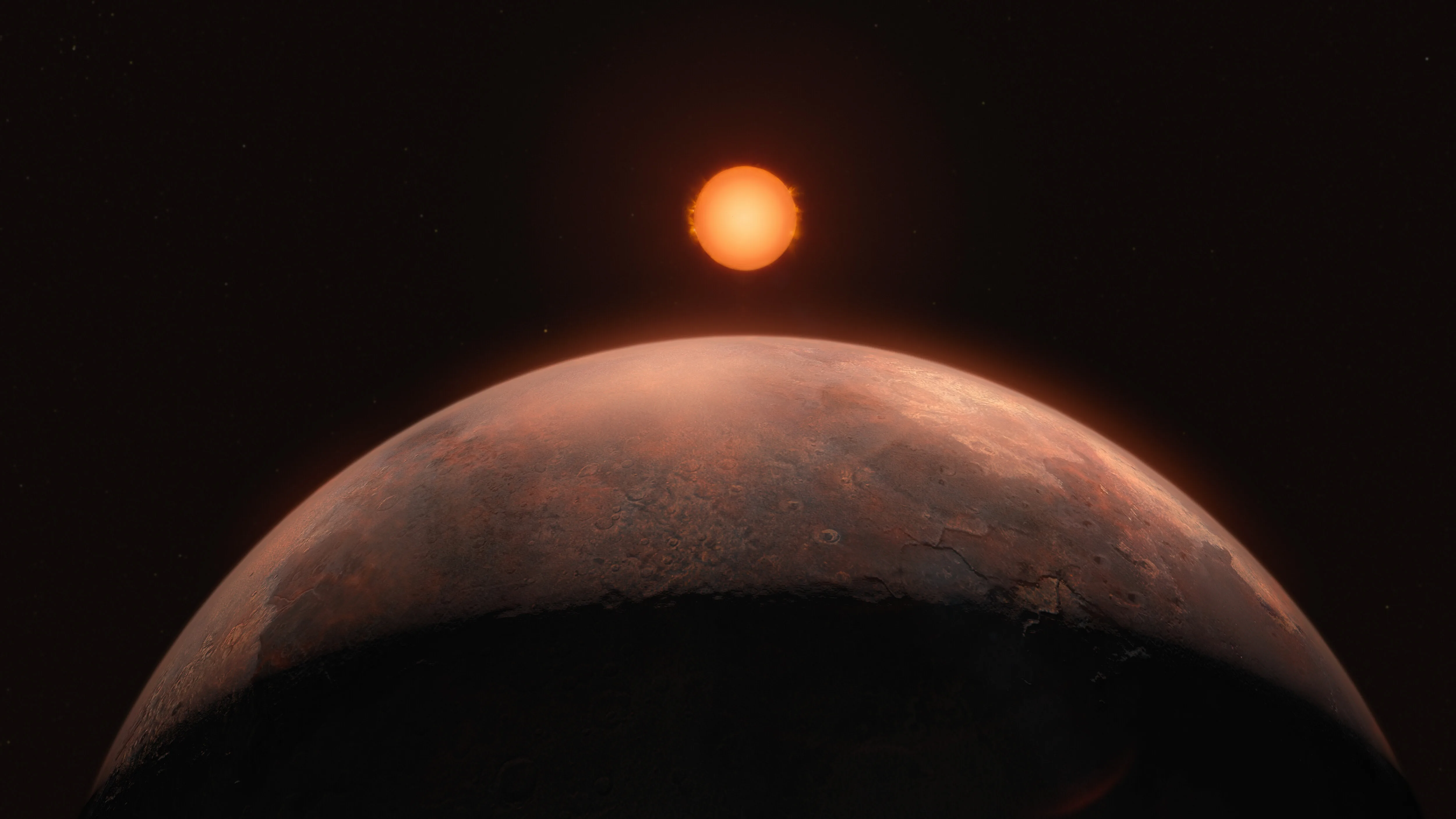 Artist impression of Barnard b exoplanet