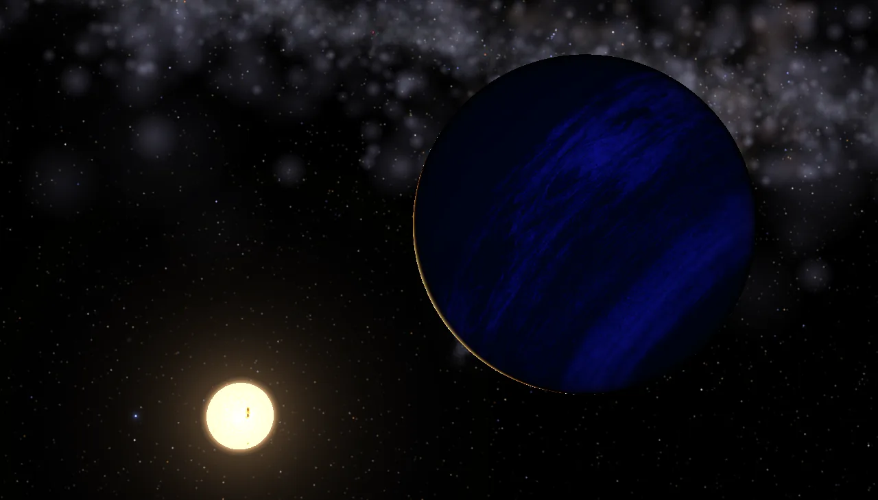 Artist impression of eps Tau b exoplanet
