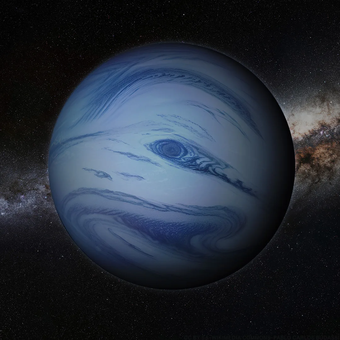 Artist impression of GJ 414 A b exoplanet