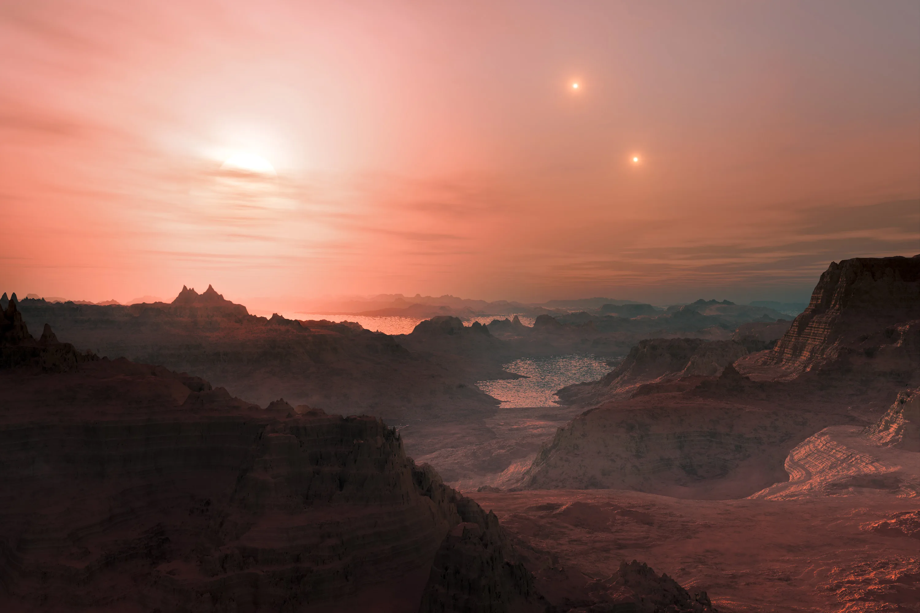 Artist impression of GJ 667 C c exoplanet