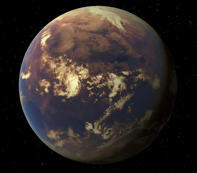 Artist impression of HD 4308 b exoplanet