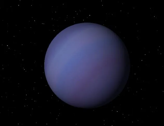 Artist impression of HD 99492 b exoplanet