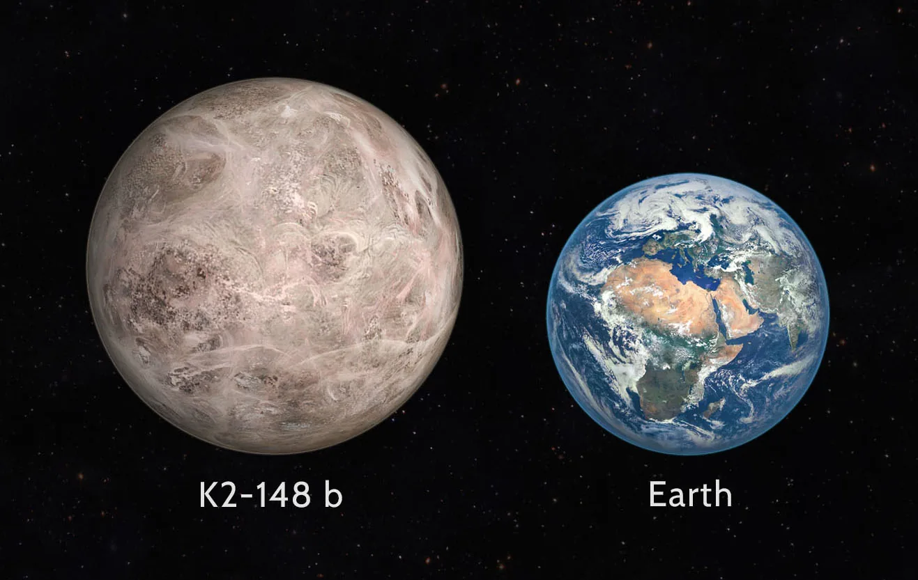 Artist impression of K2-148 b exoplanet