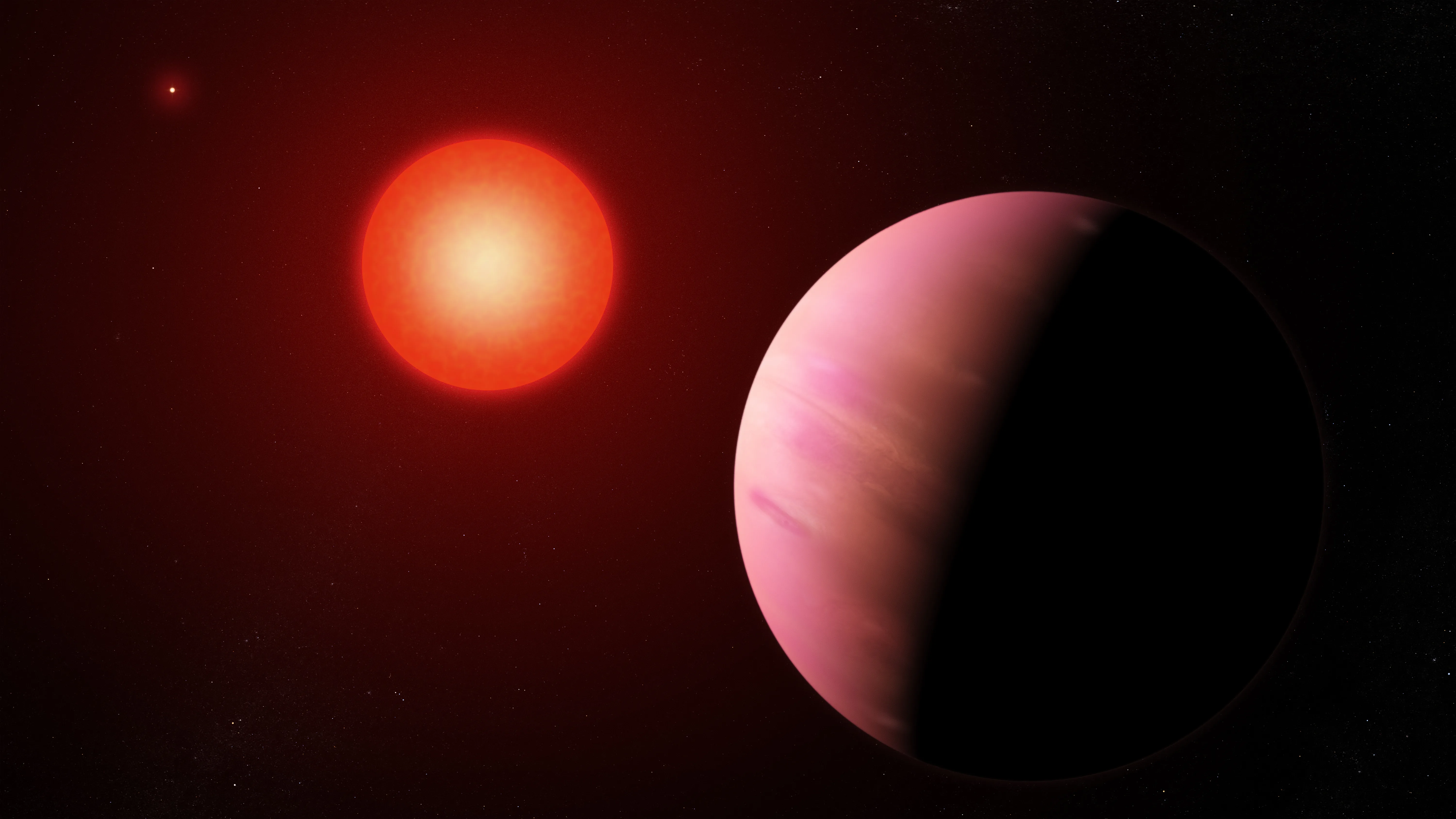 Artist impression of K2-288 B b exoplanet