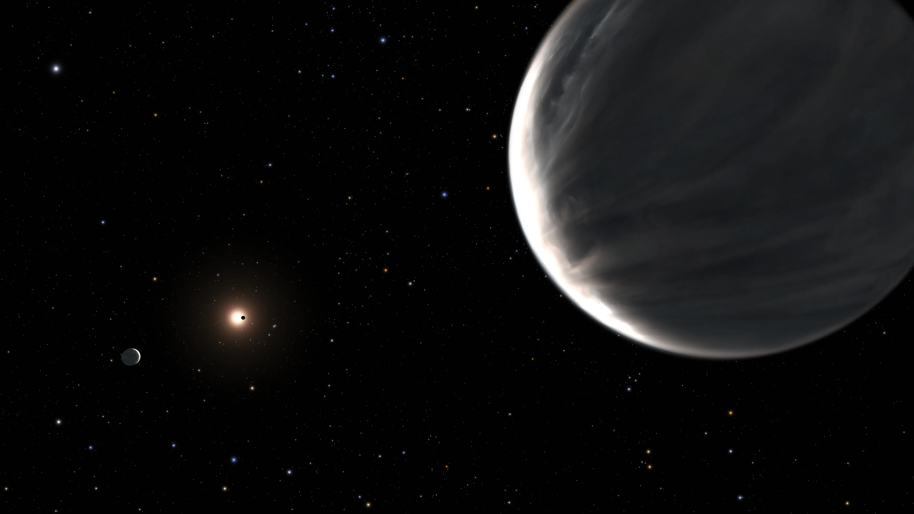 Artist impression of Kepler-138 c exoplanet