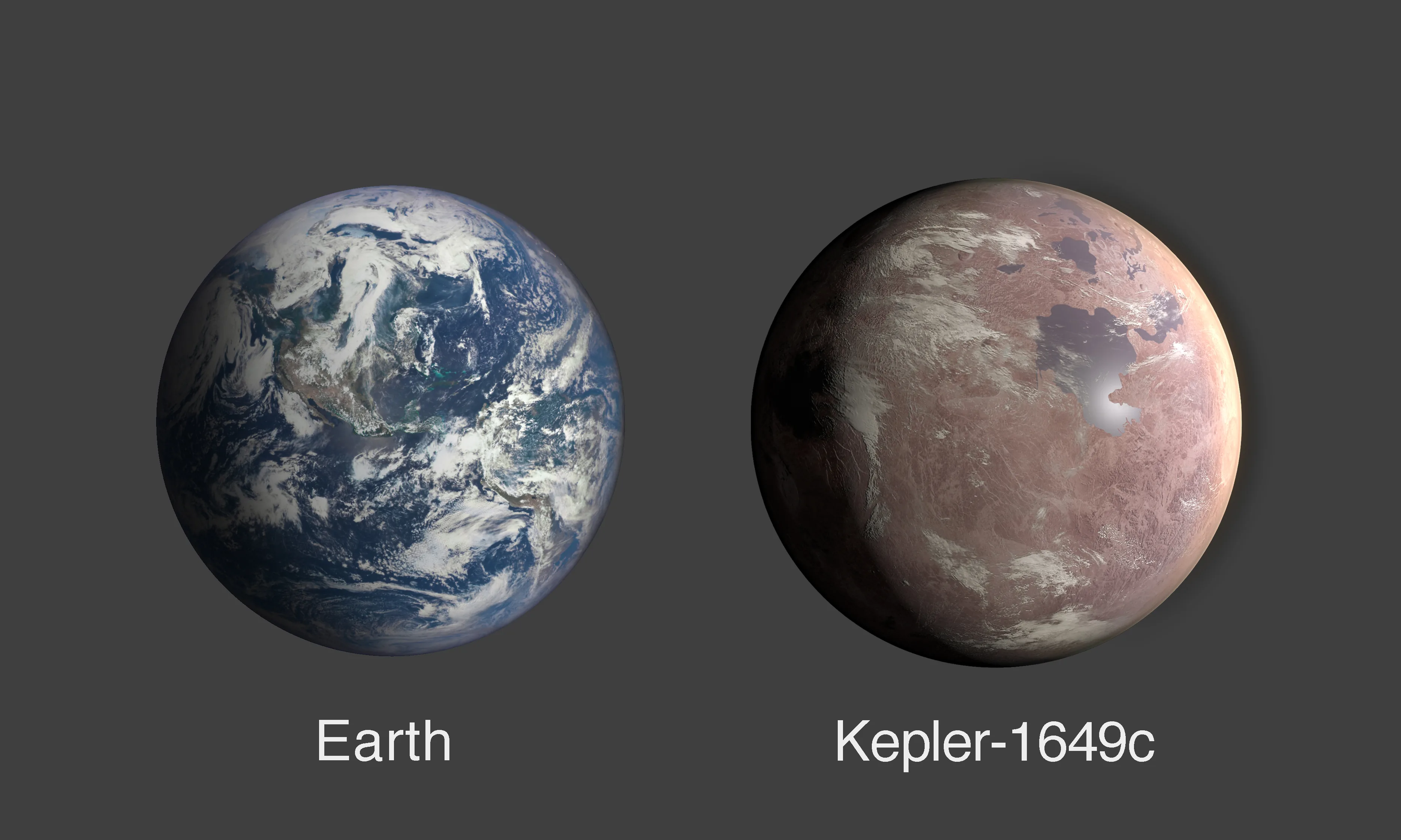 Artist impression of Kepler-1649 c exoplanet