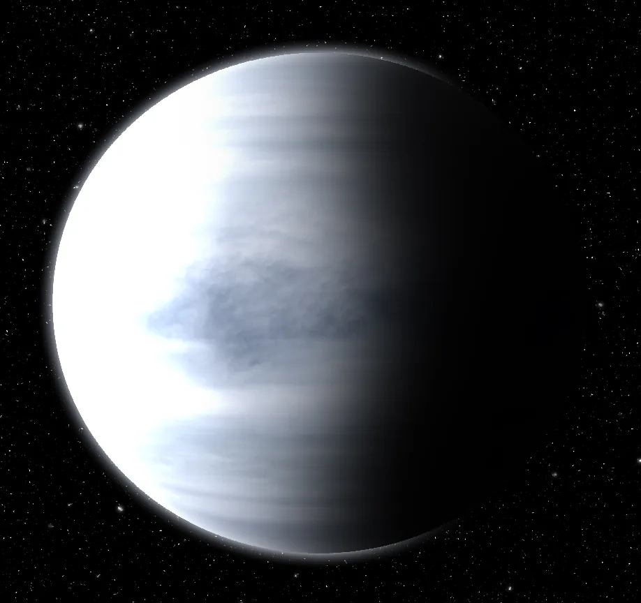 Artist impression of Kepler-443 b exoplanet