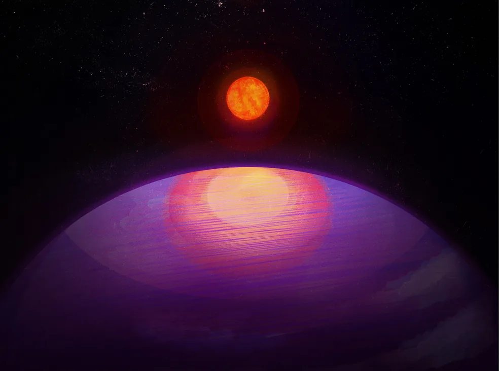 Artist impression of LHS 3154 b exoplanet