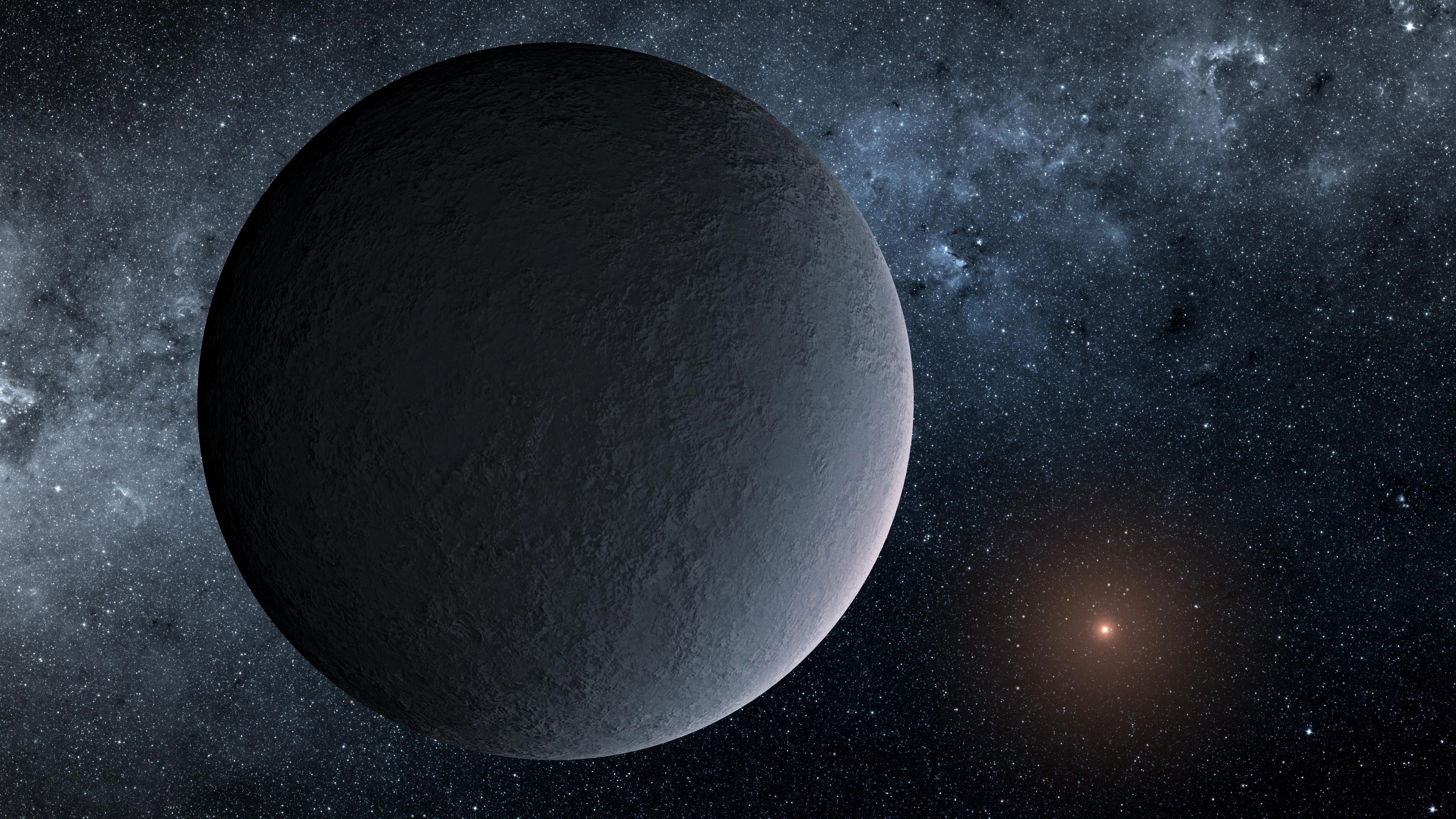 Artist impression of OGLE-2016-BLG-1195L b exoplanet