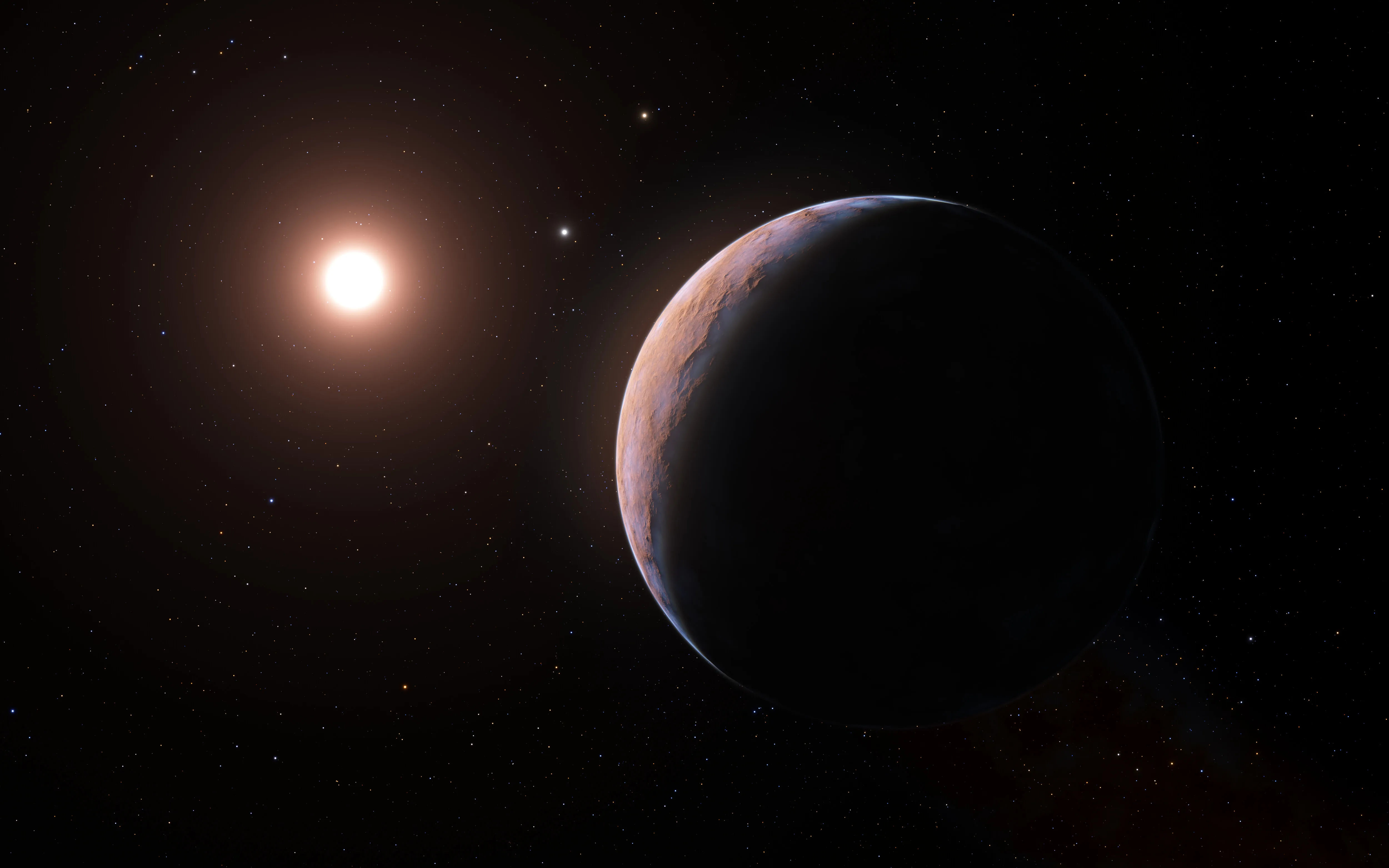 Artist impression of Proxima Cen d exoplanet
