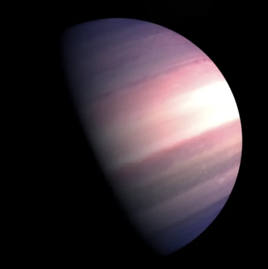 Artist impression of TOI-1338 b exoplanet