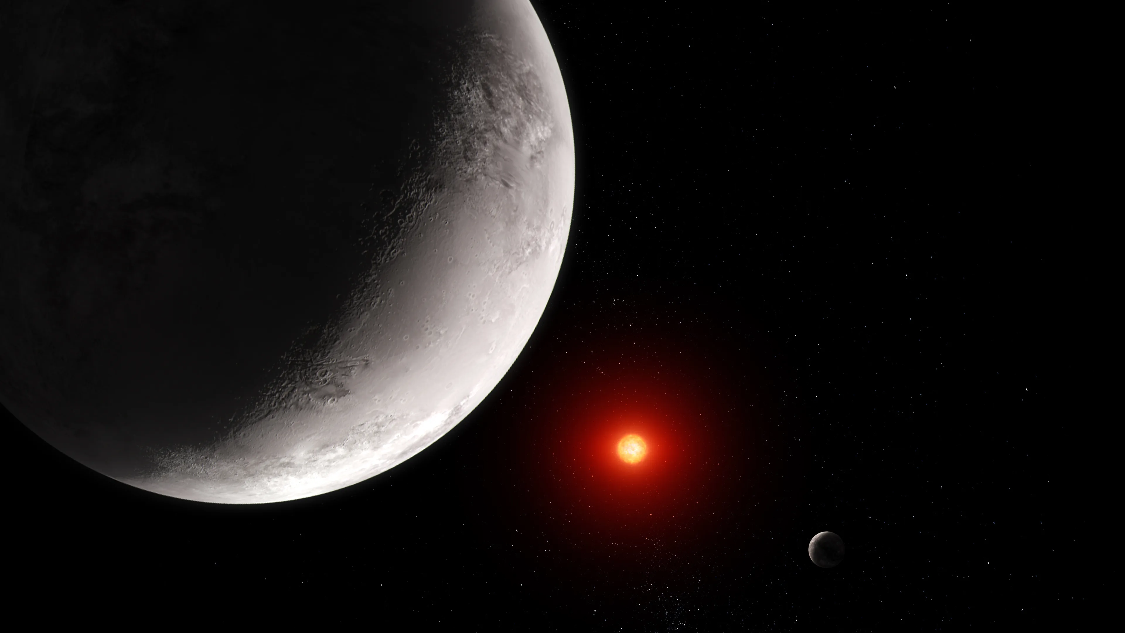 Artist impression of TRAPPIST-1 c exoplanet