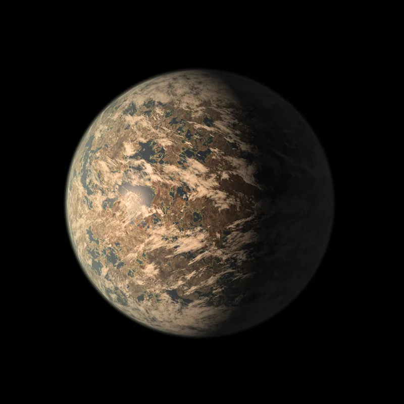 Artist impression of TRAPPIST-1 e exoplanet