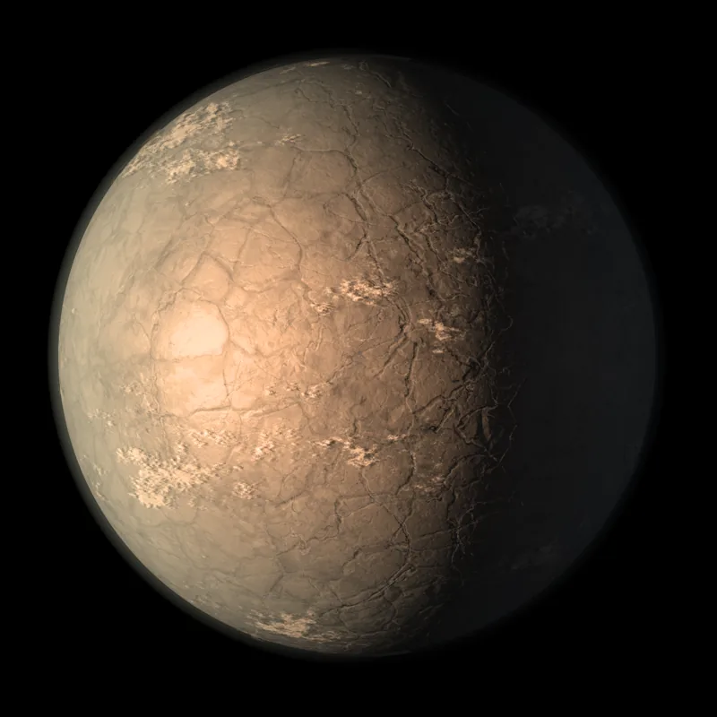 Artist impression of TRAPPIST-1 g exoplanet